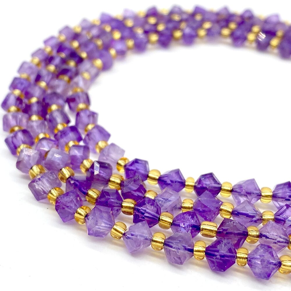 5650 ABCGEMS African Amethyst Beads A Revolutionary Cutting Technique